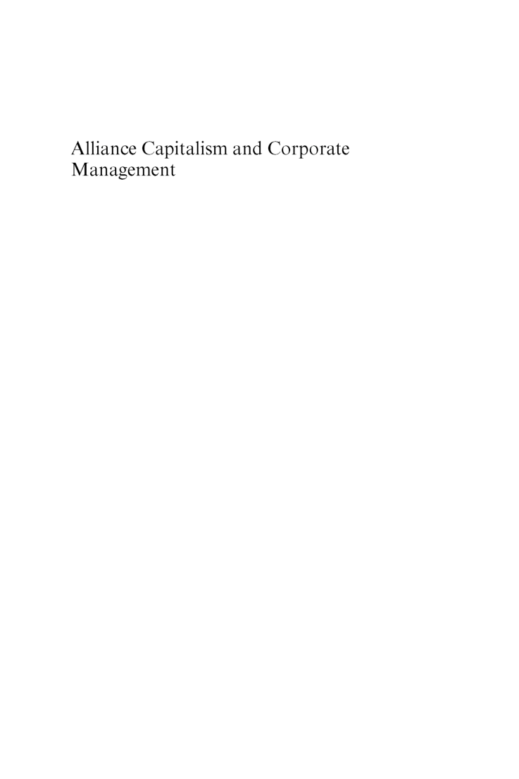 Alliance Capitalism And Corporate Management - Page 2