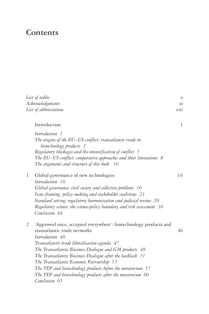 Governing The Transatlantic Conflict Over Agricultural Biotechnology - Page 4
