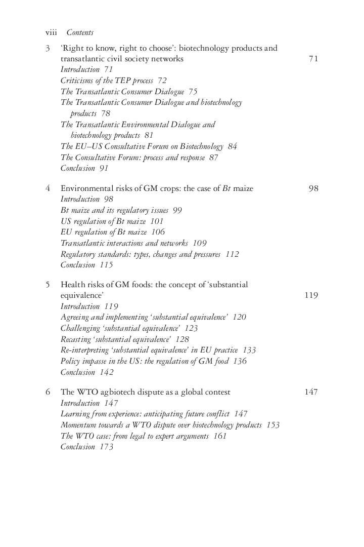 Governing The Transatlantic Conflict Over Agricultural Biotechnology - Page 5