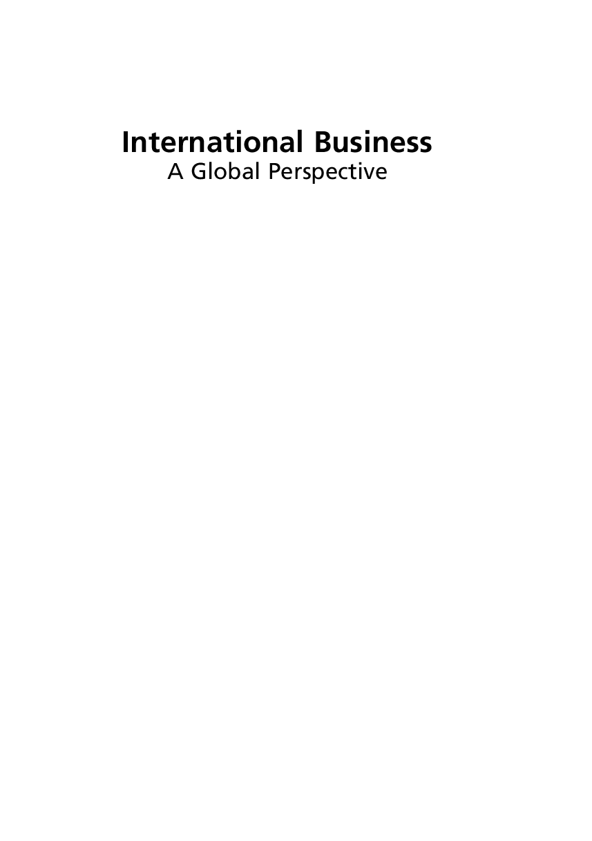 International Business A Global Perspective - Page 2