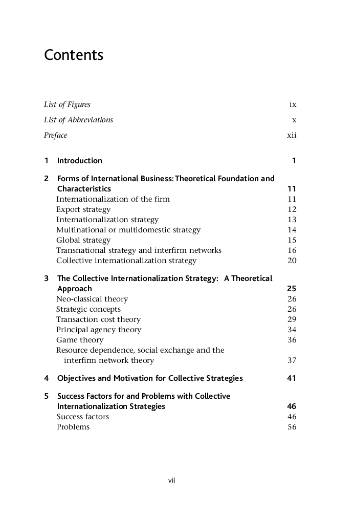 Theory and Management of Collective Strategies In International Business - Page 4