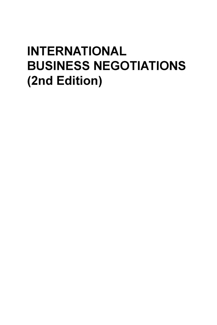 International Business Negotiations - Page 3