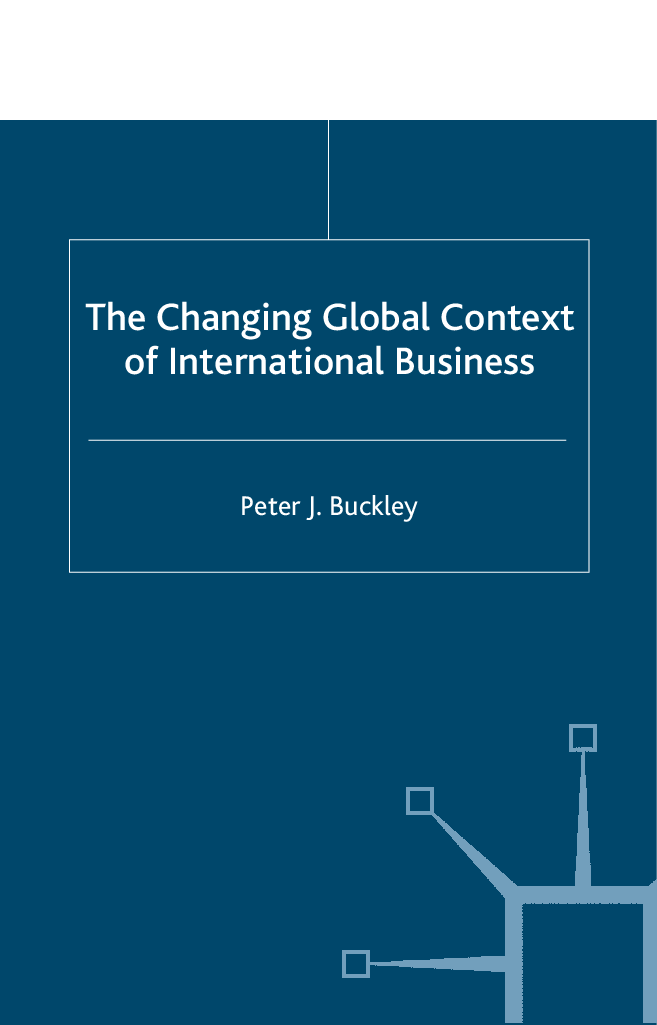 The Changing Global Context of International Business - Page 1