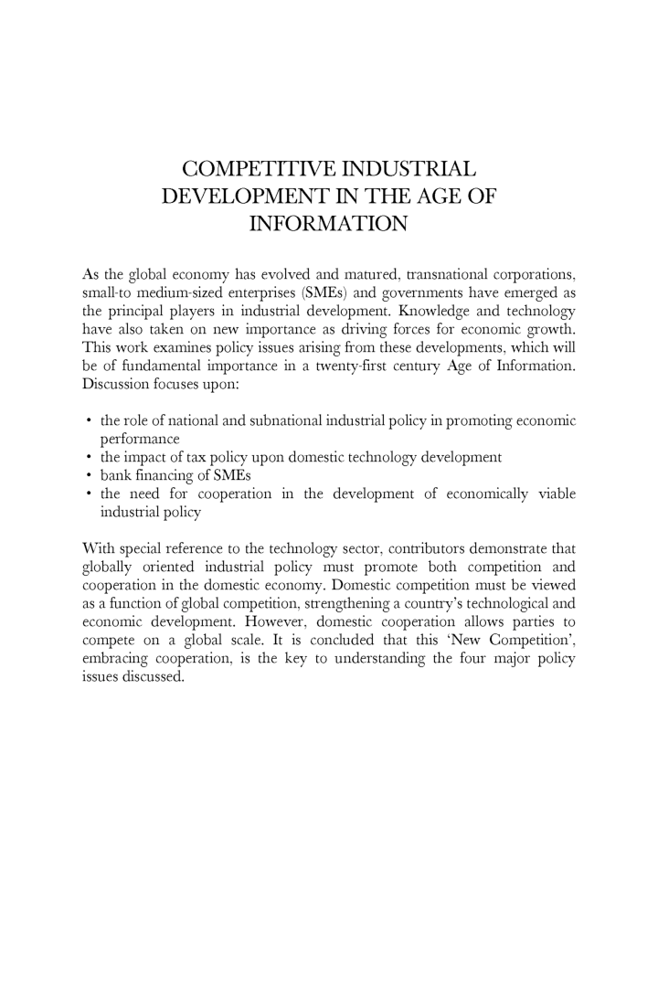 Competitive Industrial Development In The Age Of Information - Page 2