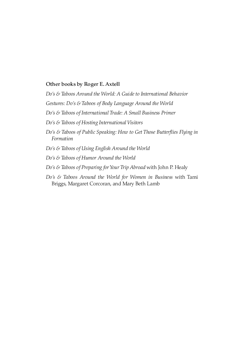 Essential Do's And Taboos - Page 4