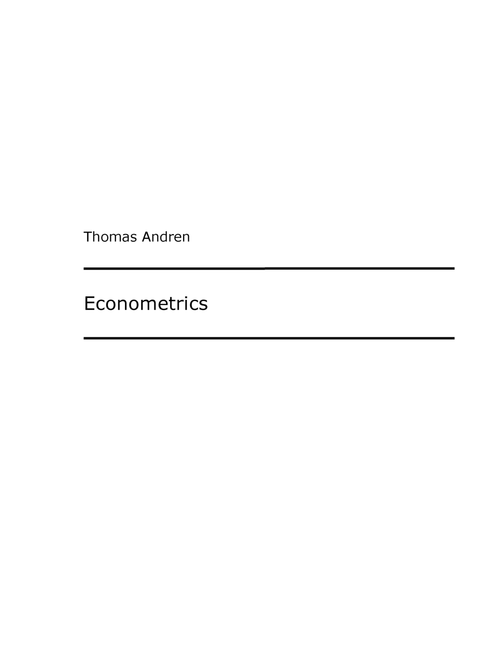 Econometrics - Page 2