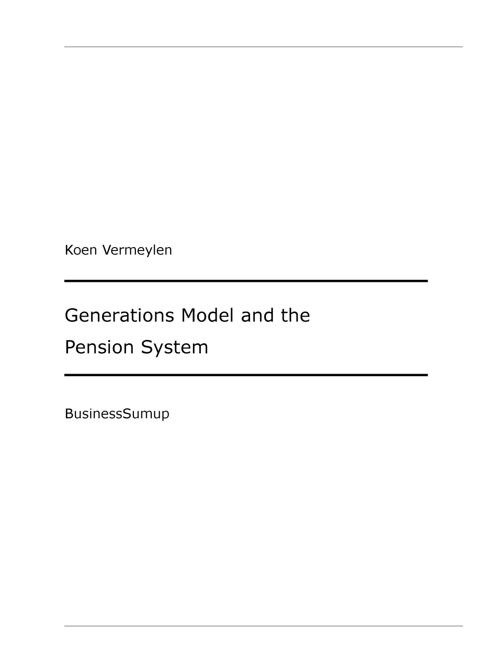 Generations Model And The Pension System - Page 2