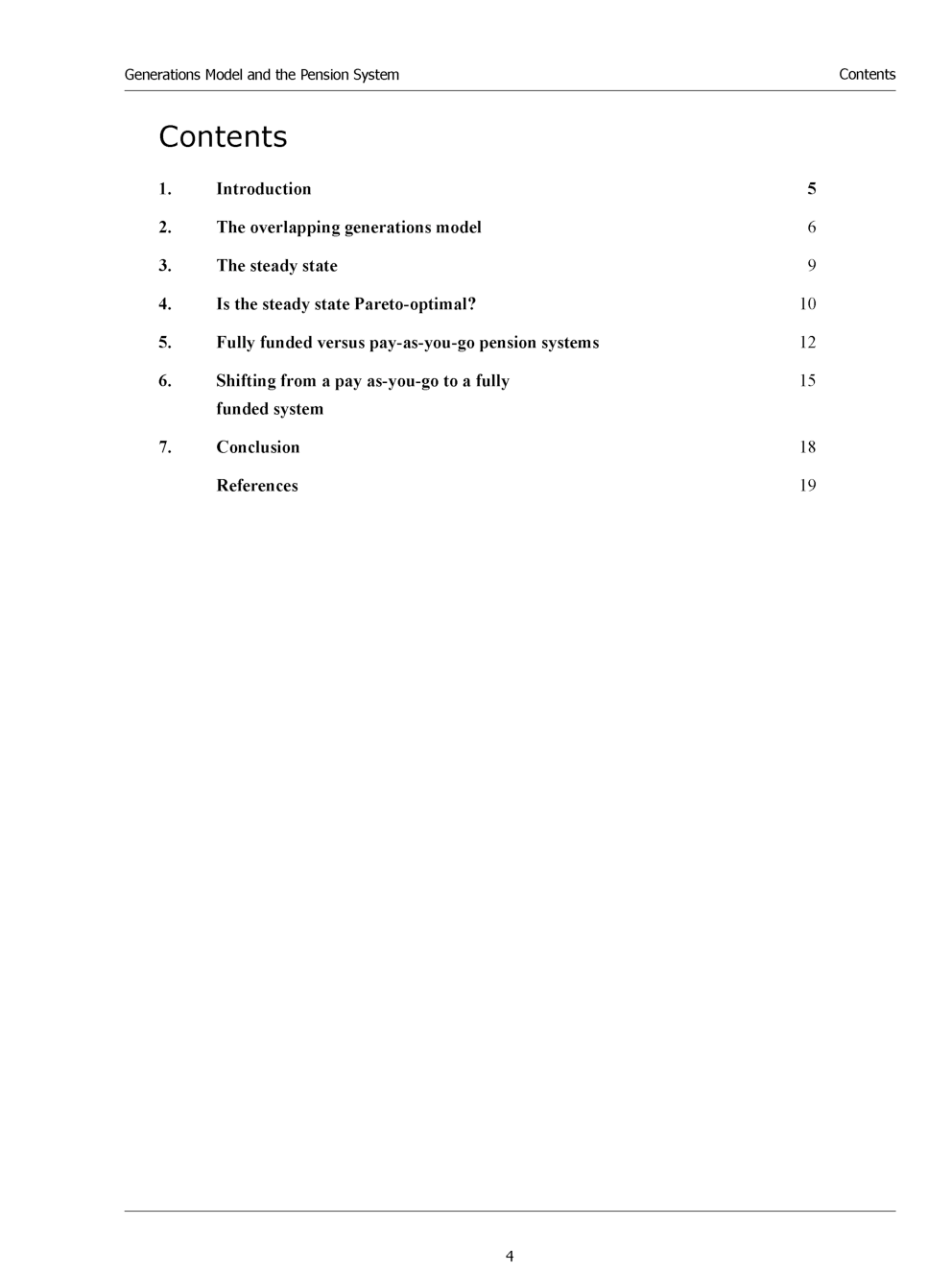 Generations Model And The Pension System - Page 4