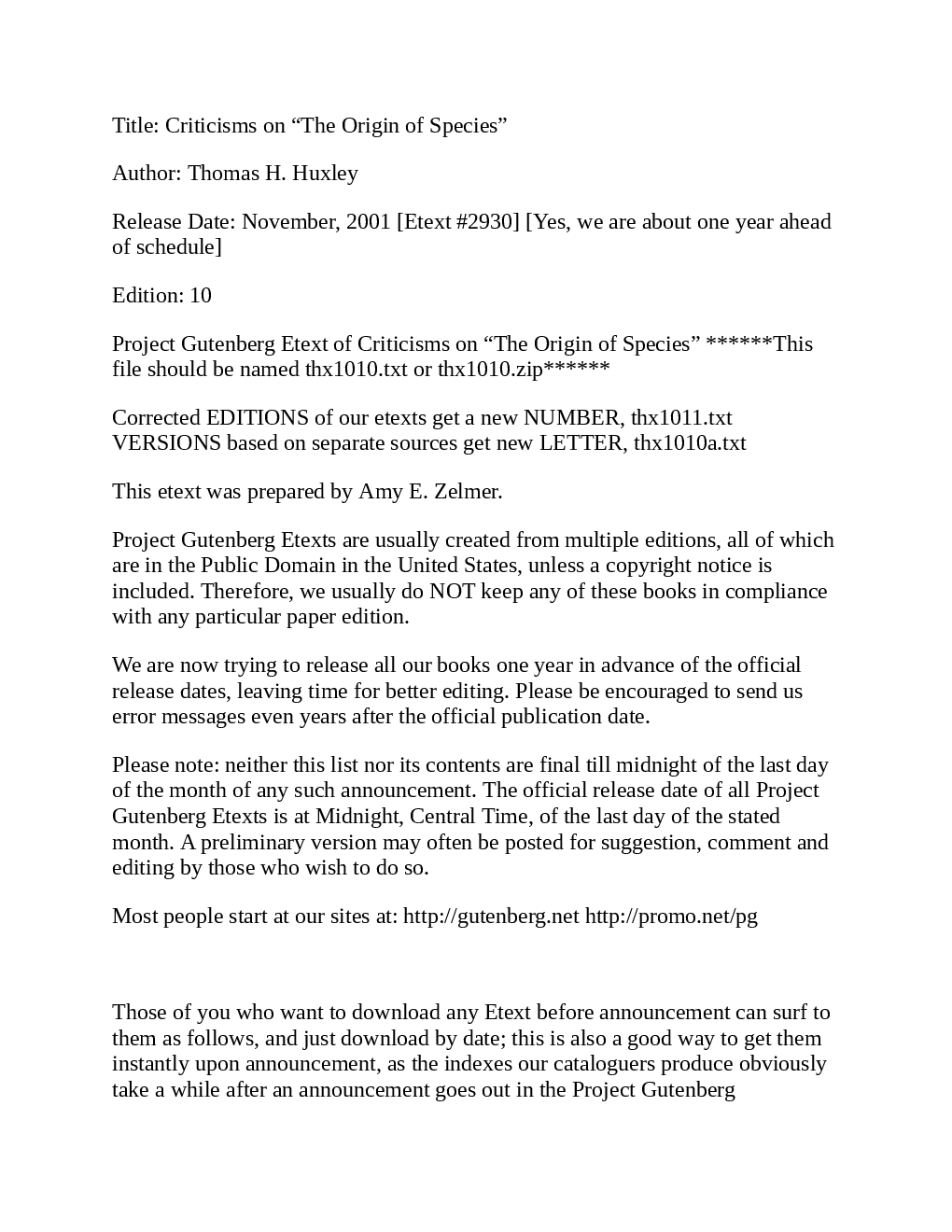 Criticisms On The Origin Of Species - Page 3