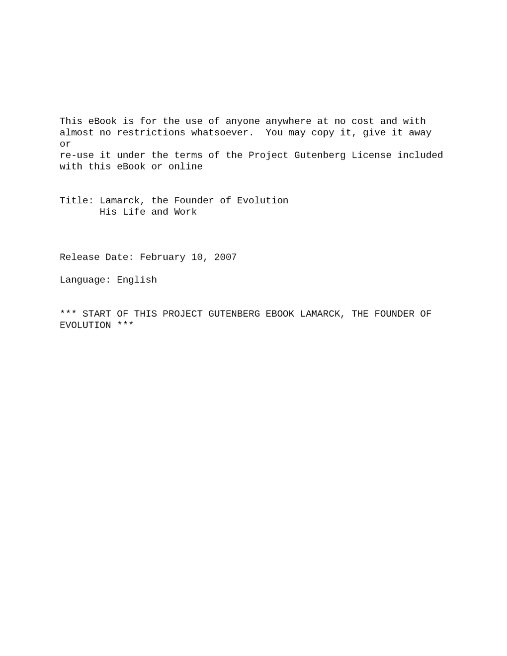 Lamarck The Founder Of Evolution - Page 2