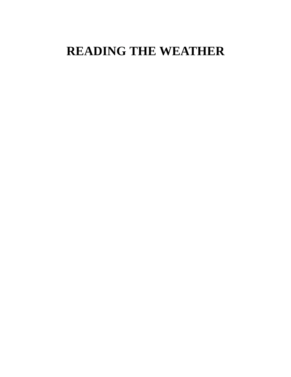 Reading The Weather - Page 3