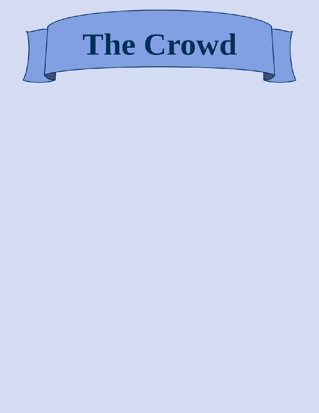 The Crowd - Page 1
