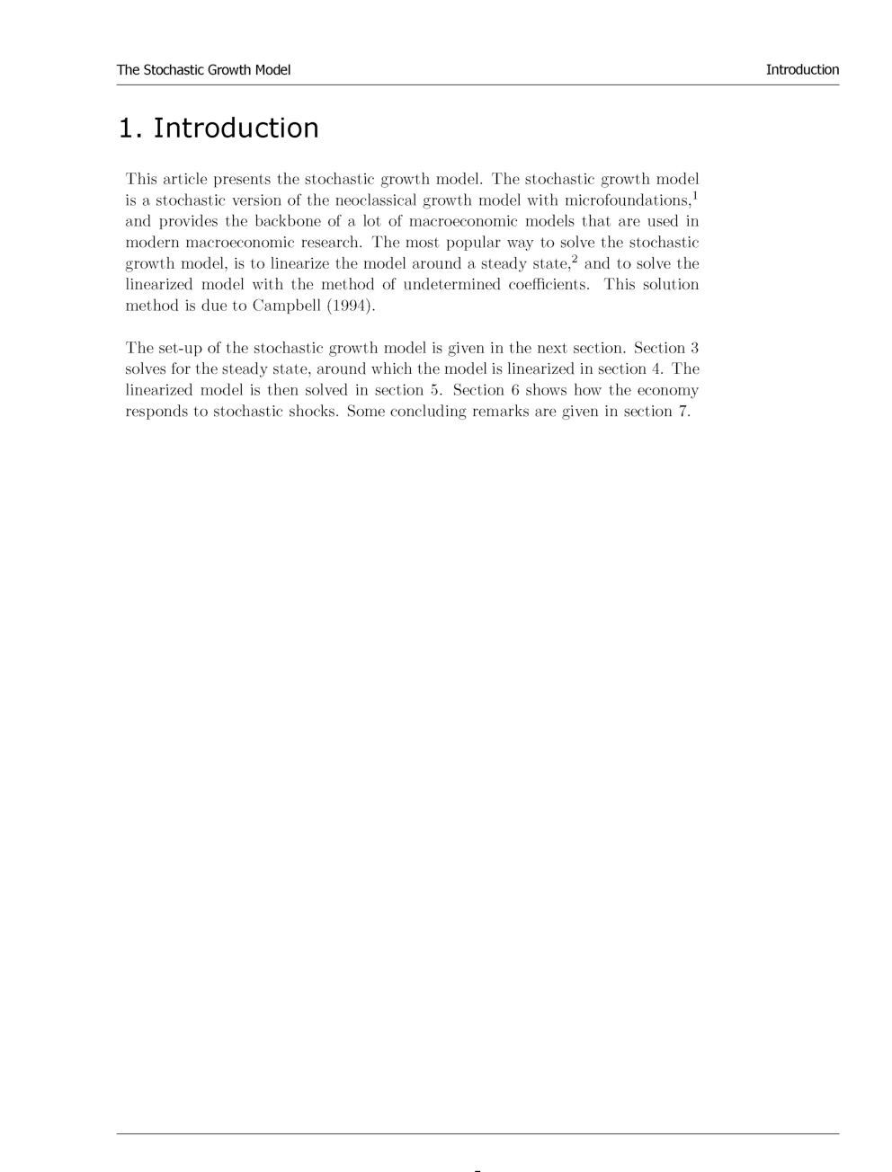 The Stochastic Growth Model - Page 5