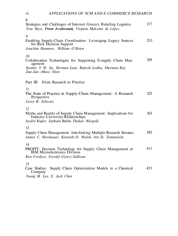 Applications Of Supply Chain Management And E-Commerce Research - Page 5