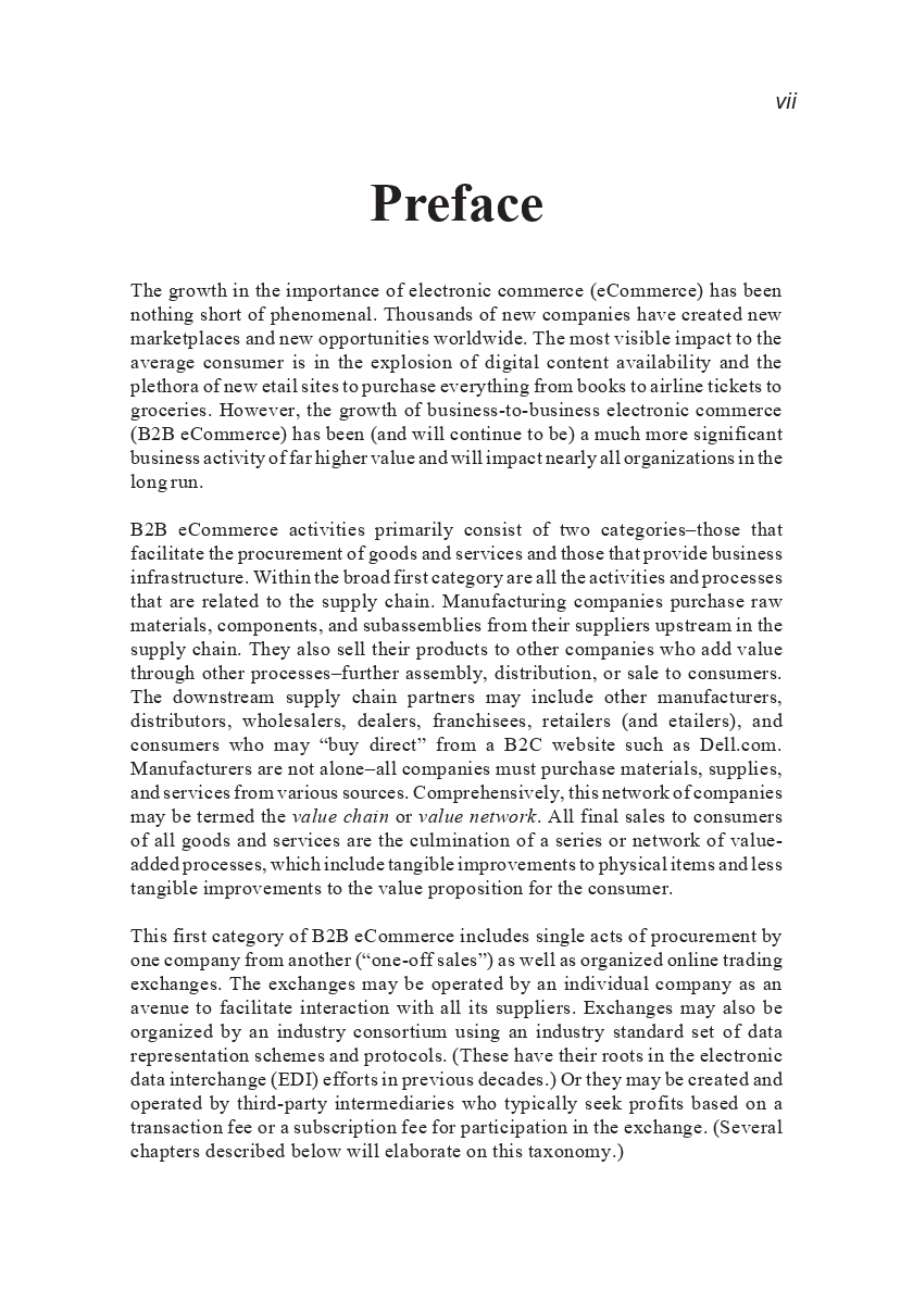 Business To Business Electronic Commerce - Page 5