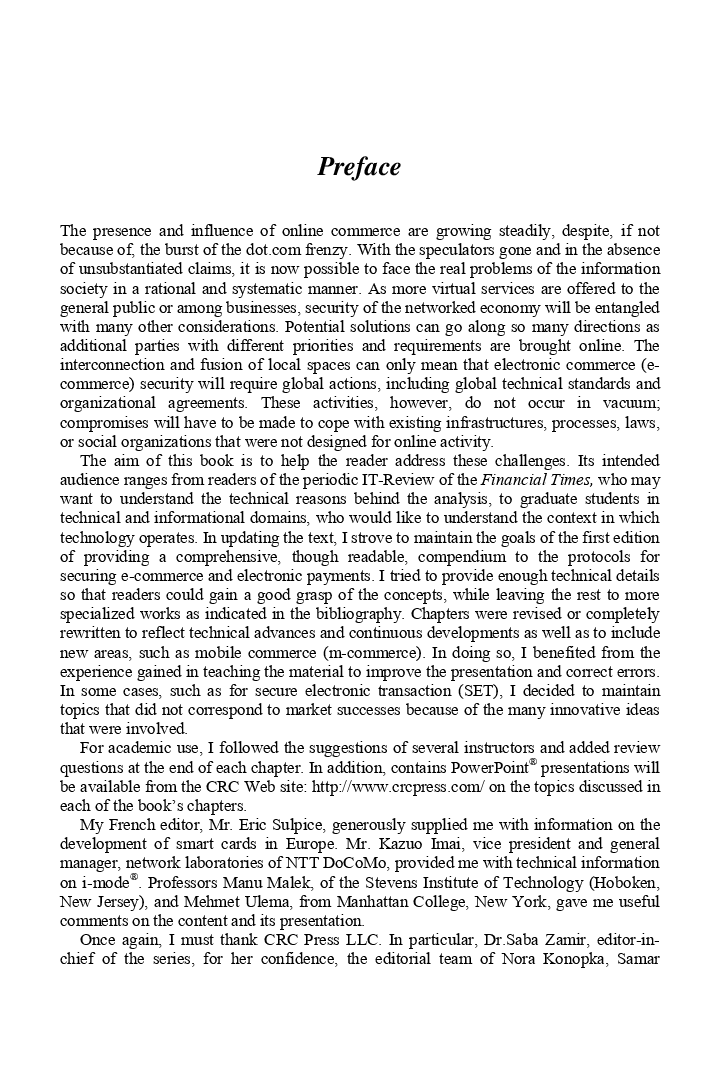 Protocols For Secure Electronic Commerce Second Edition - Page 2