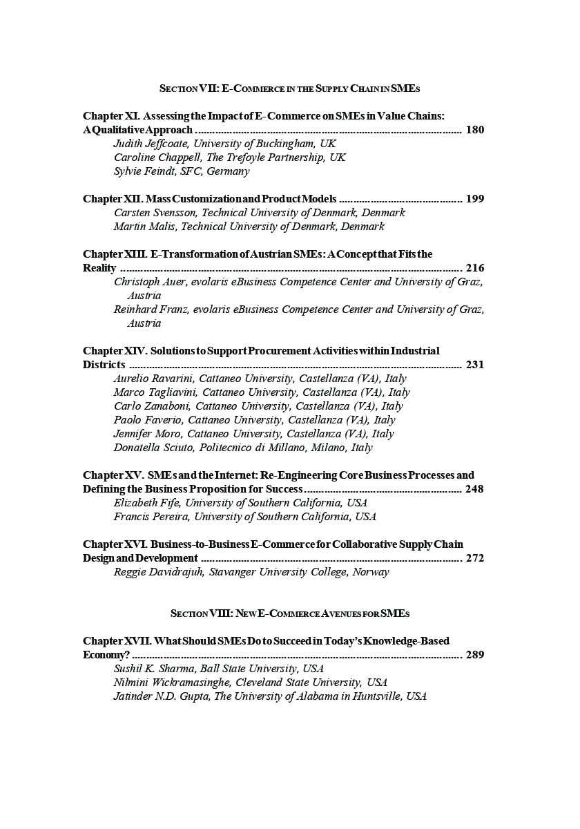 Electronic Commerce In Small To Medium Sized Enterprises - Page 4