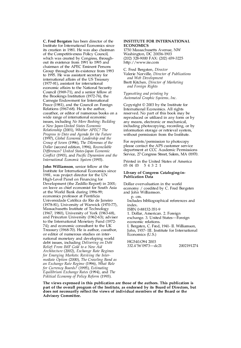 Dollar Overvaluation And The World Economy - Page 3