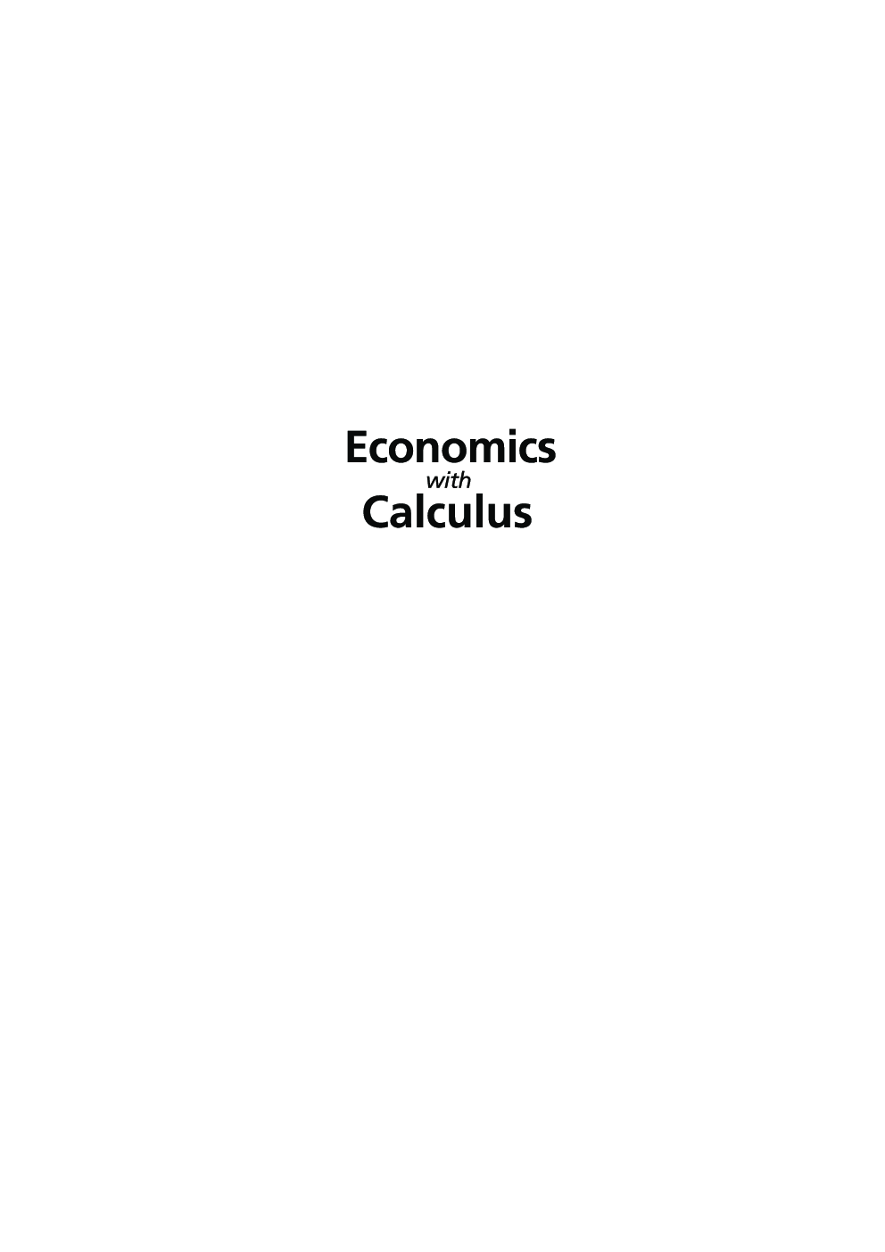 Economics with calculus - Page 2
