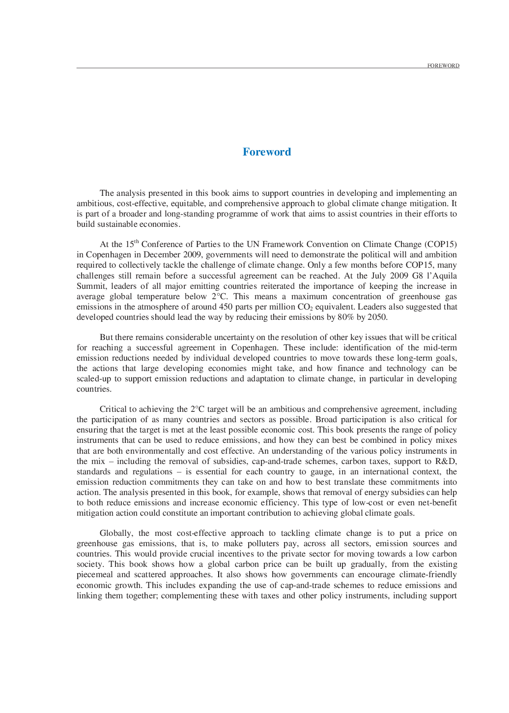 The Economics Of Climate Change Mitigation - Page 2