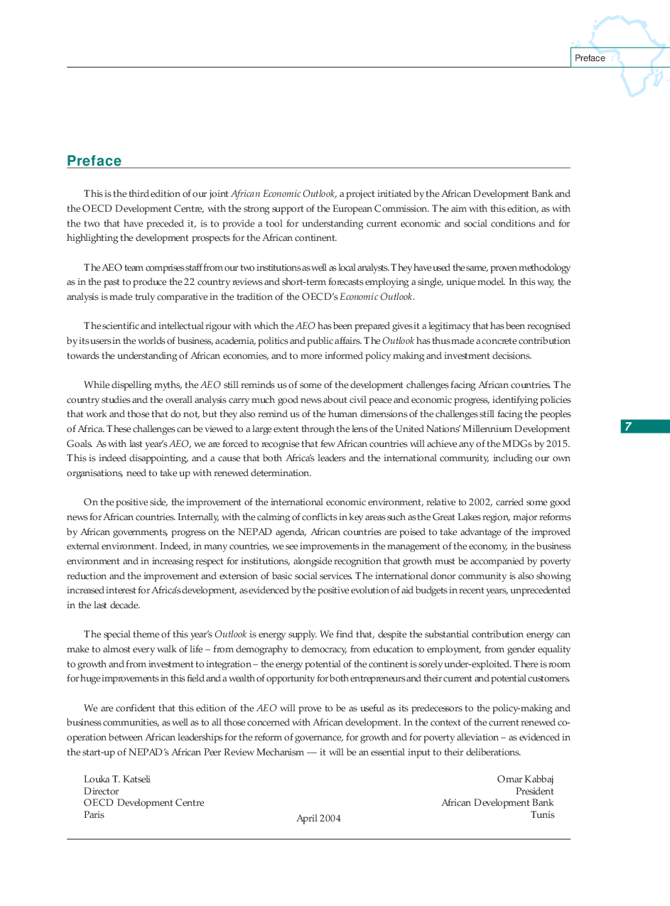 African Economic Outlook 2002 - Page 4