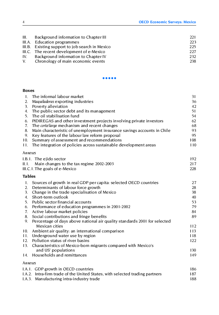 Economic Surveys Mexico 2003-2004 - Page 3