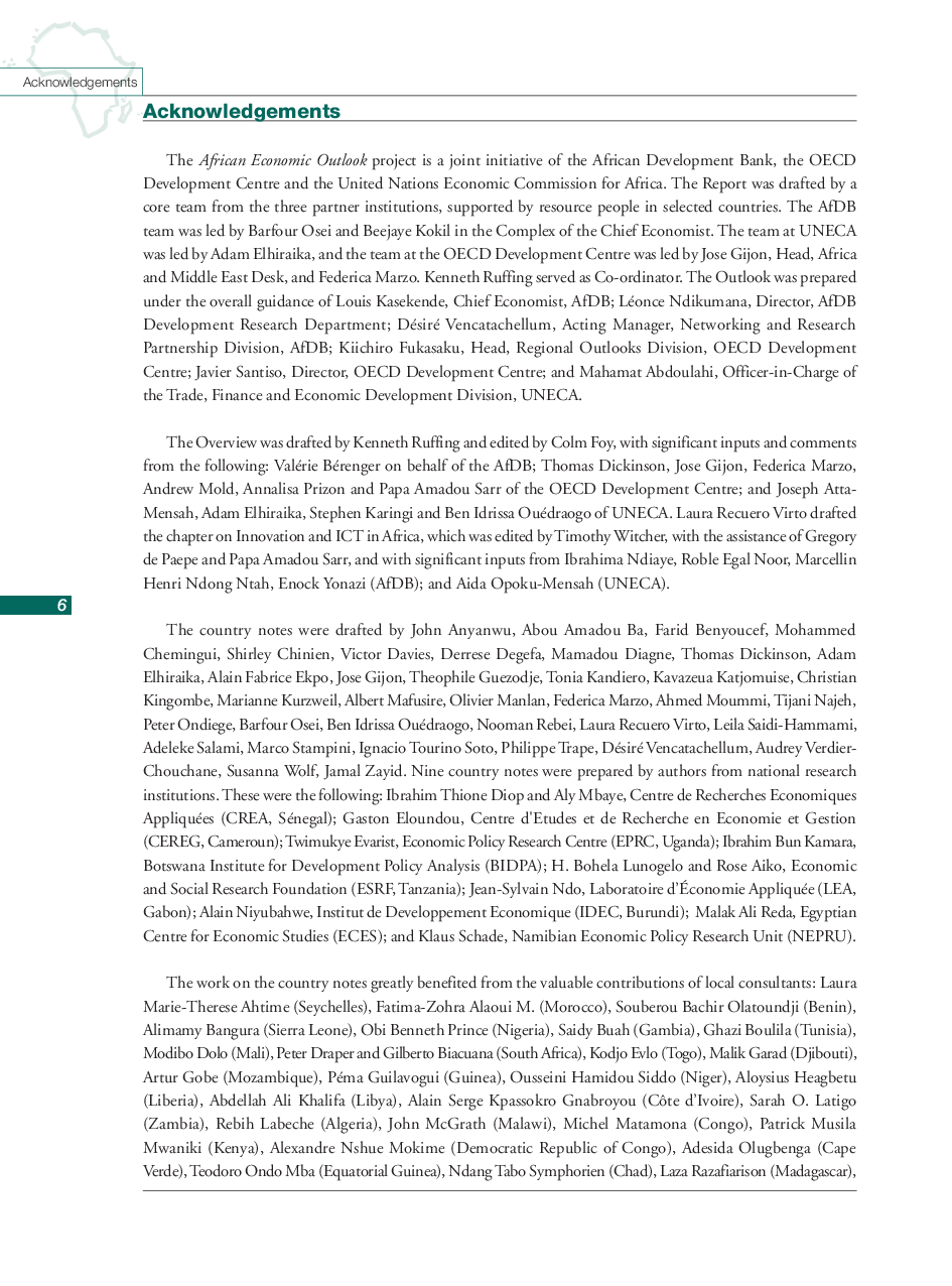 African Economic Outlook 2010 - Page 3