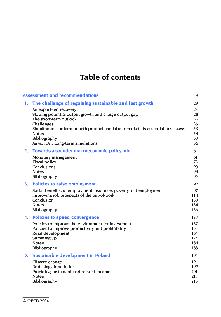Economic Surveys Poland 2004 - Page 4