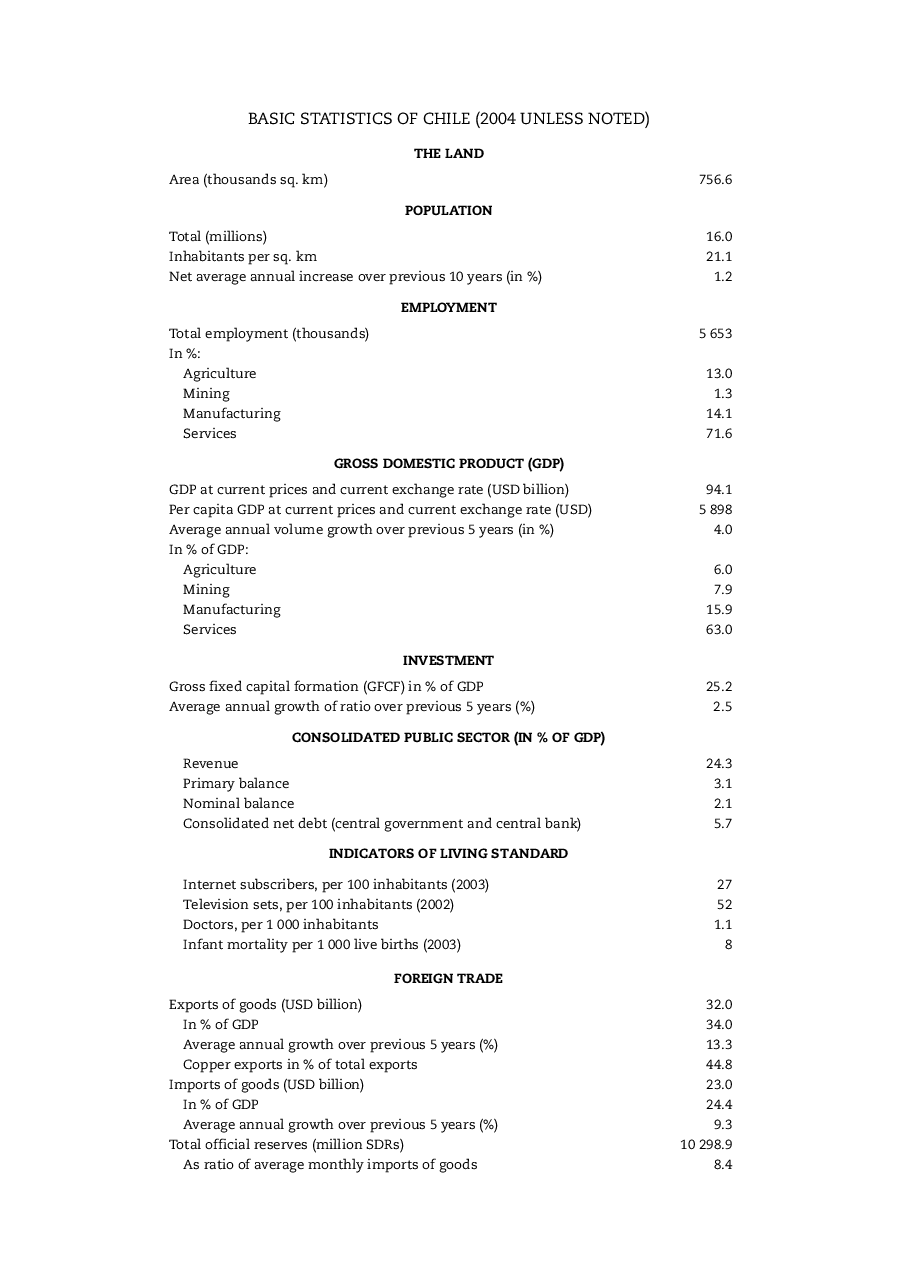Economic Surveys Chile 2005 - Page 5