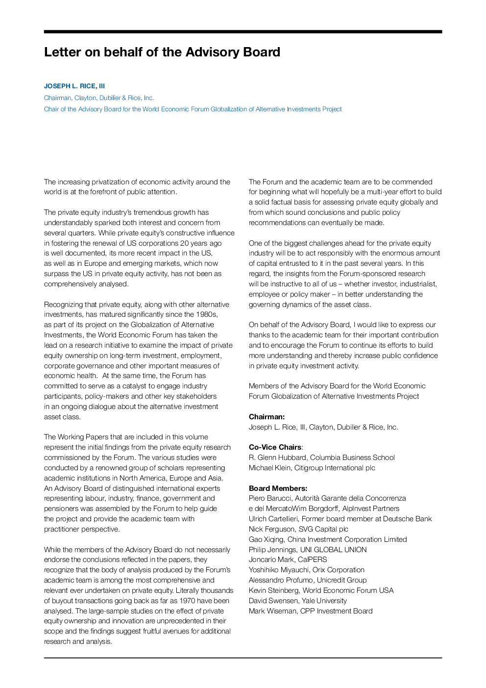 Globalization Of Alternative Investments Volume-I - Page 3