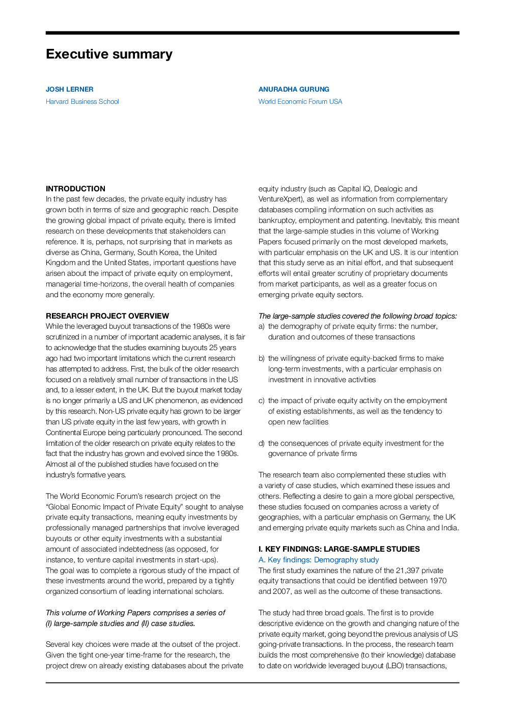 Globalization Of Alternative Investments Volume-I - Page 5