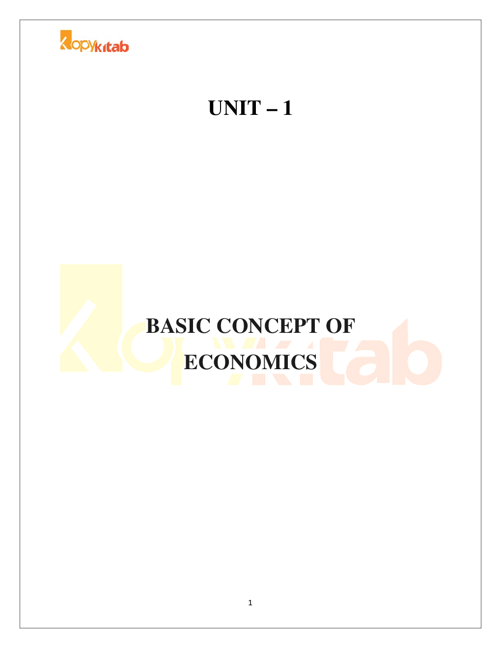 CMA Foundation Paper-1 Fundamentals Of Economics - Page 3