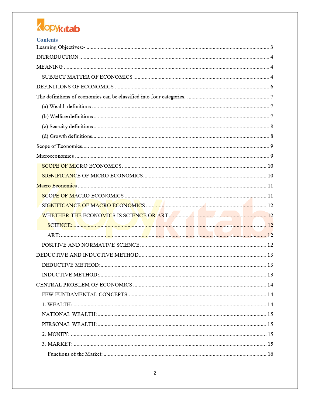 CMA Foundation Paper-1 Fundamentals Of Economics - Page 4