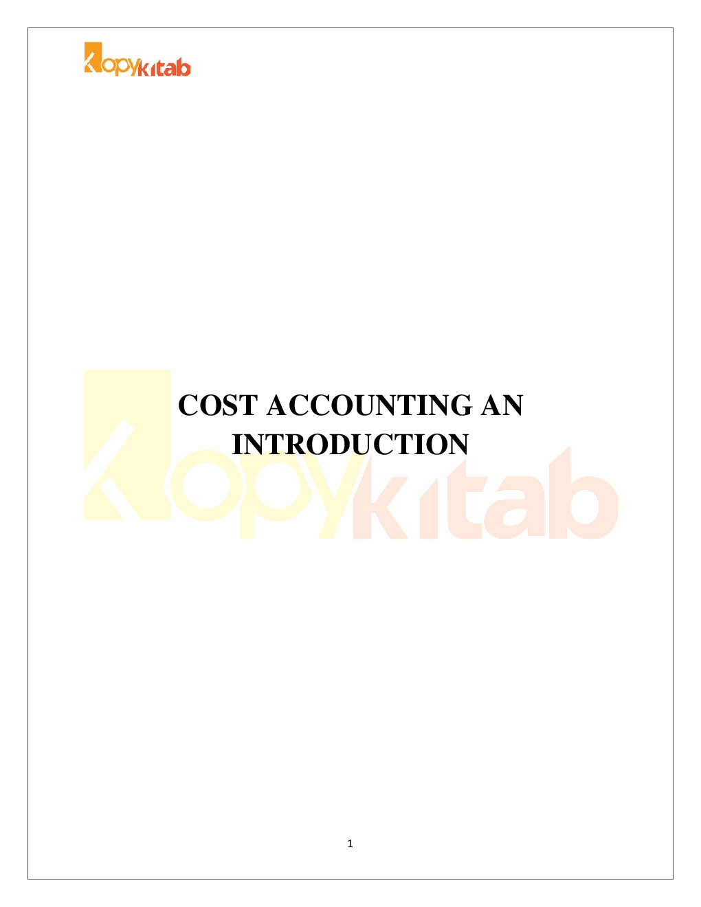 CMA Foundation Paper-2 Fundamentals Of Cost Accounting - Page 2