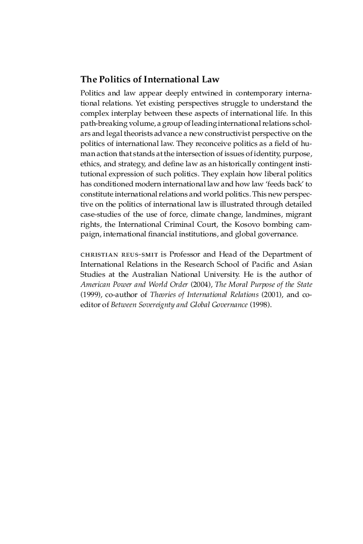 The Politics Of International Law - Page 3