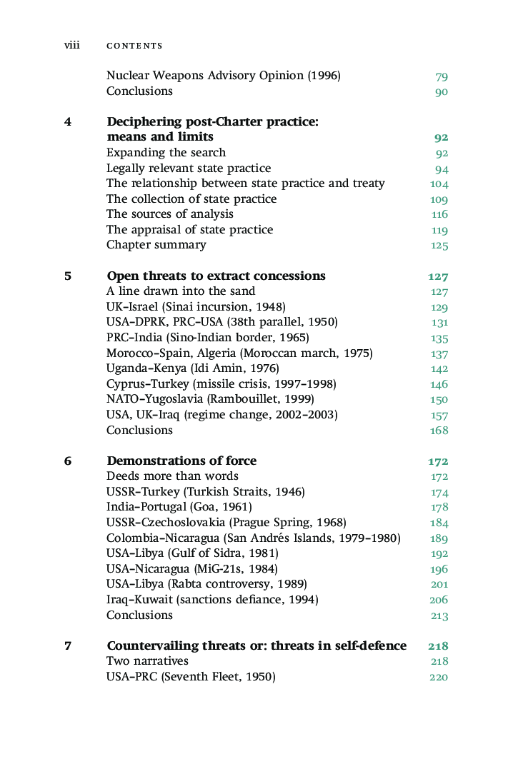 The Threat Of Force In International Law - Page 5