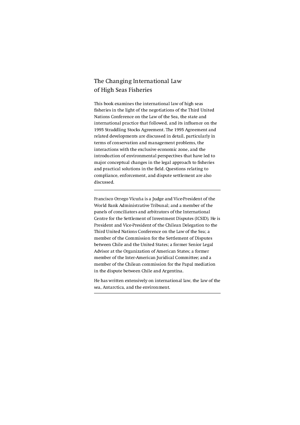 The Changing International Law Of High Seas Fisheries - Page 2