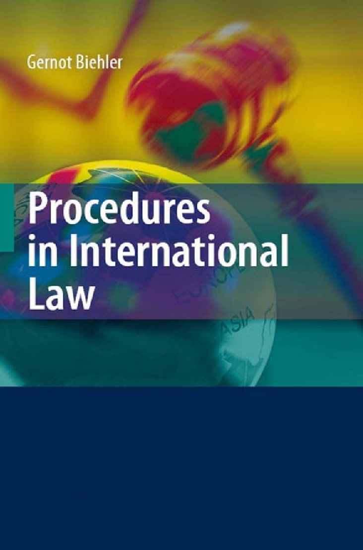 Procedures In International Law - Page 1