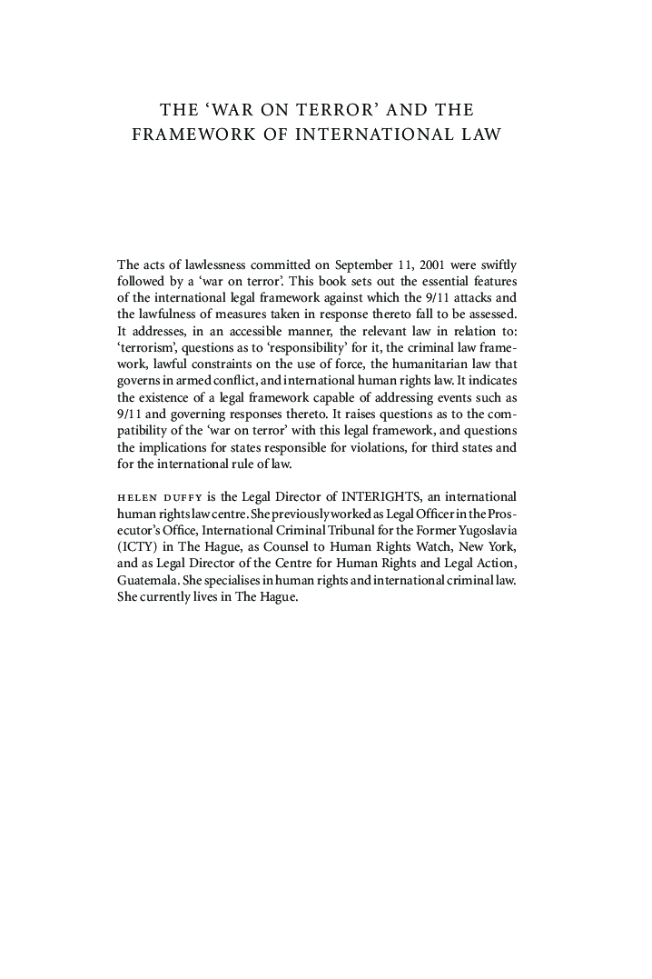 The ‘War On Terror’ And The Framework Of International Law - Page 3