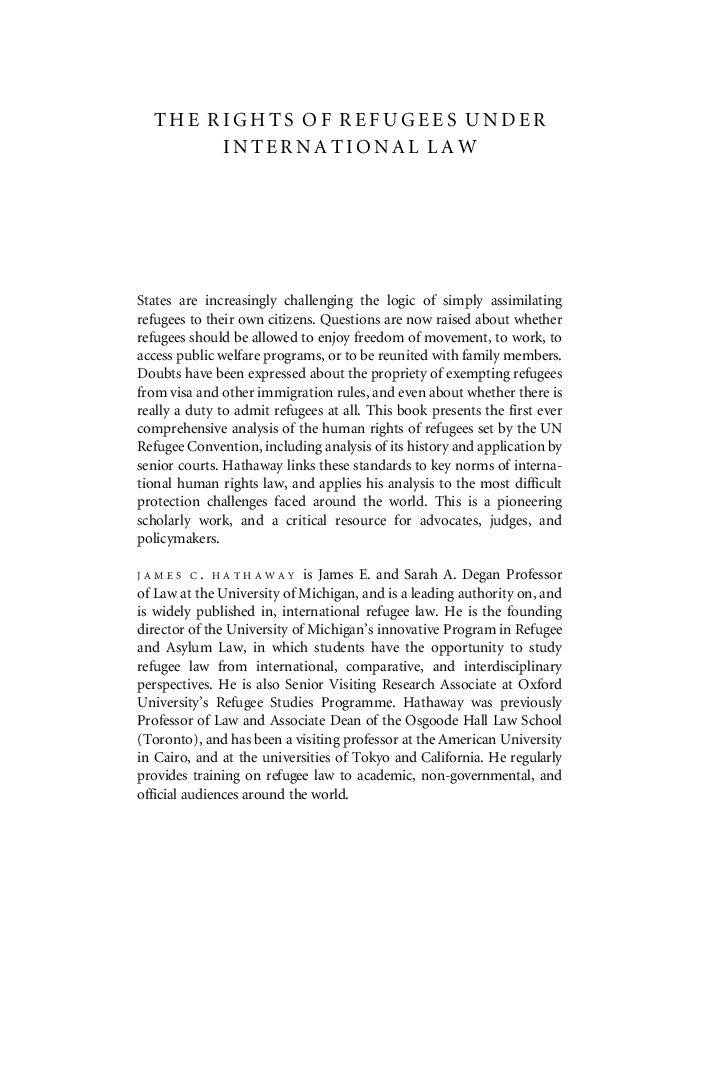 The Rights Of Refugees Under International Law - Page 3