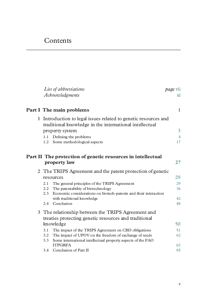 The Protection Of Biodiversity And Traditional Knowledge In International Law Of Intellectual Property - Page 3