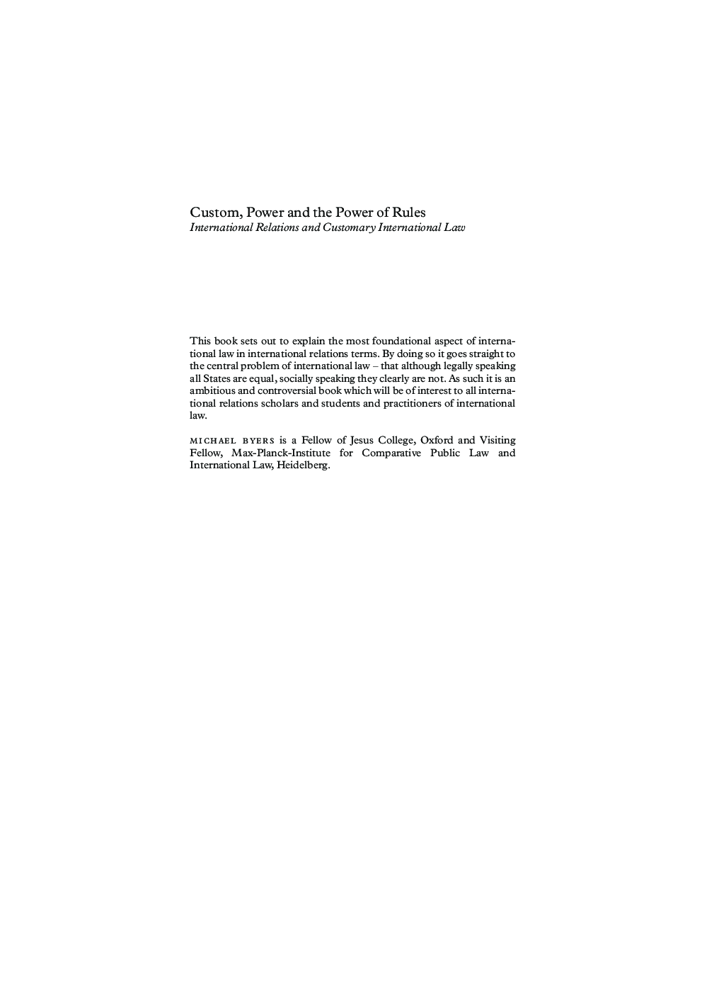 Custom, Power And The Power Of Rules 2004 Edition - Page 3