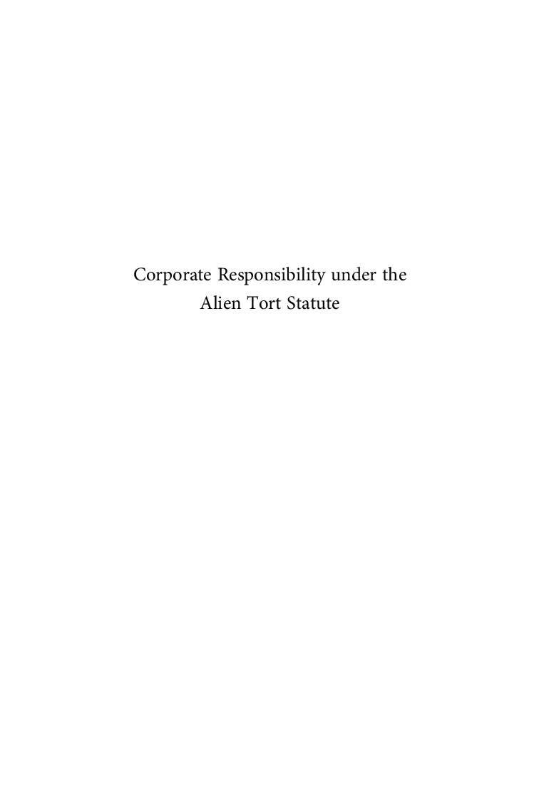Corporate Responsibility Under The Alien Tort Statute - Page 2