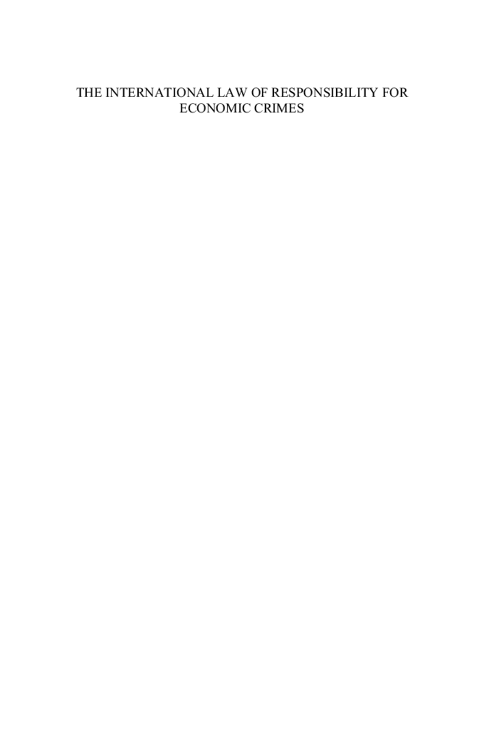 The International Law Of Responsibility For Economic Crimes - Page 2