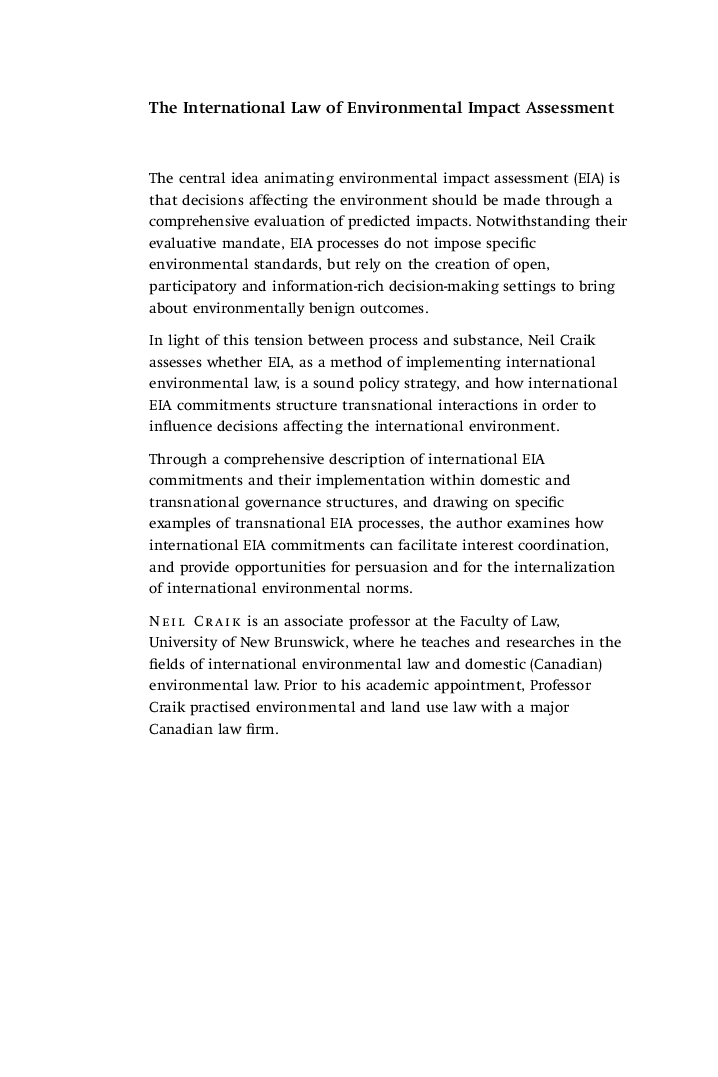 The International Law Of Environmental Impact Assessment - Page 3