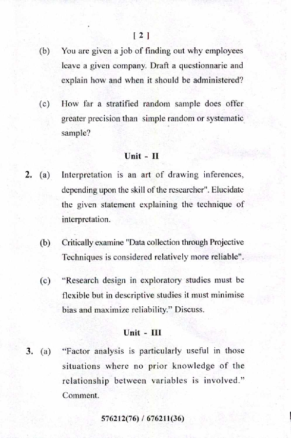 CSVTU MBA Previous Year  Question Paper All Semester 2018 - Page 3