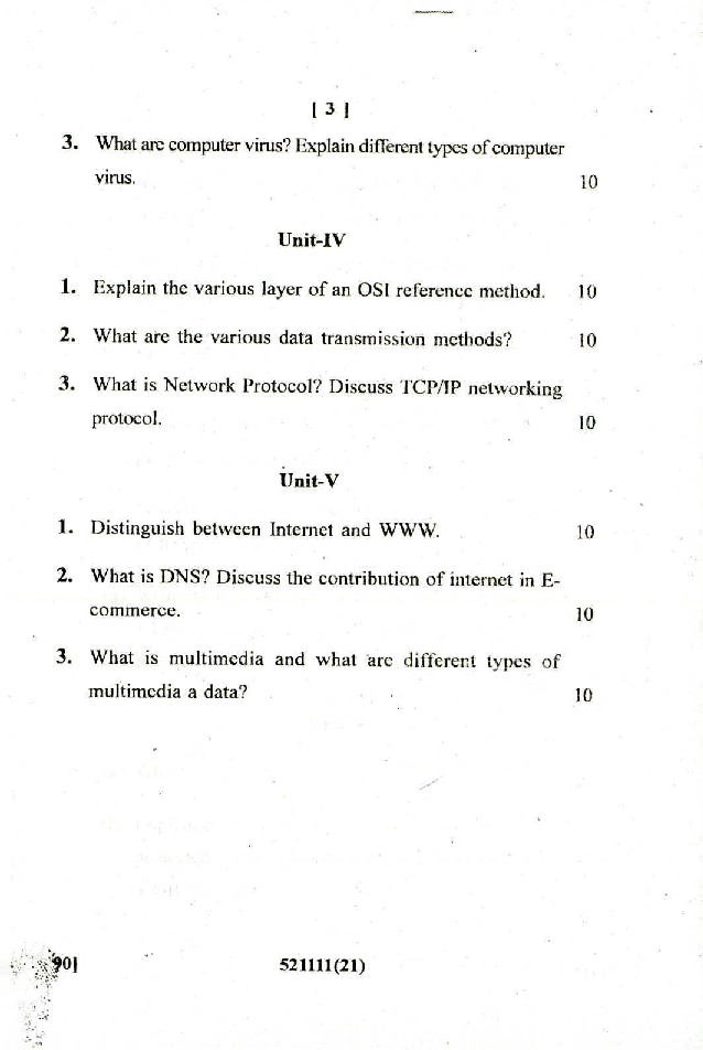 CSVTU MCA Previous Year Question Paper All Semester 2018 - Page 4
