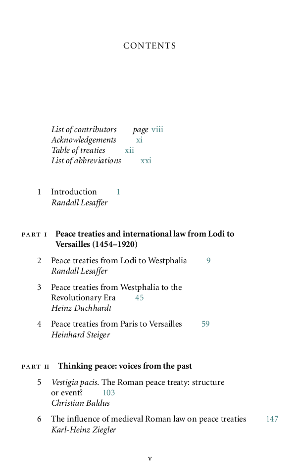 Peace Treaties And International Law In European History - Page 4