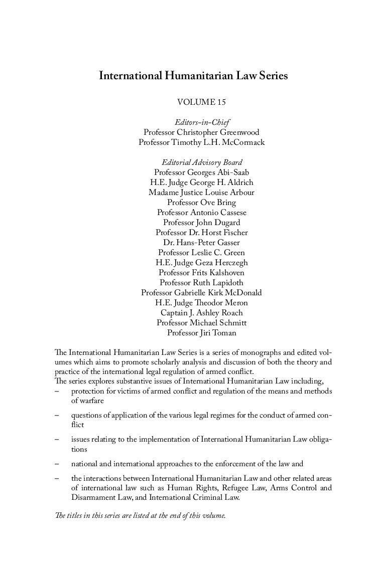 International Law And Armed Conflict: Exploring The Faultlines - Page 3