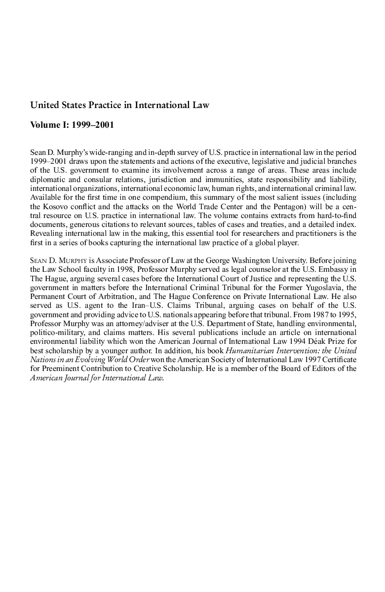 United States Practice In International Law - Page 3